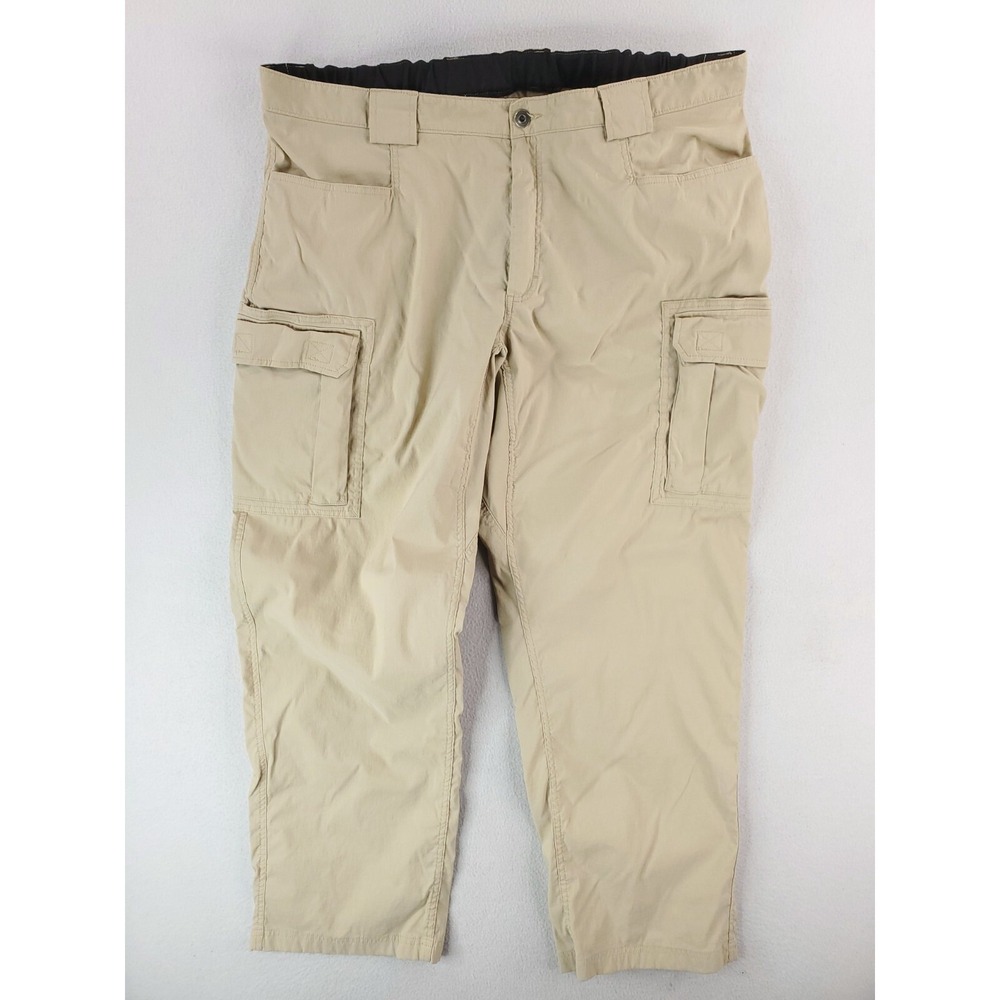 Duluth Pants Mens XXL Khaki Fllex Dry On The Fly Cargo Utility Field Hiking Hunt